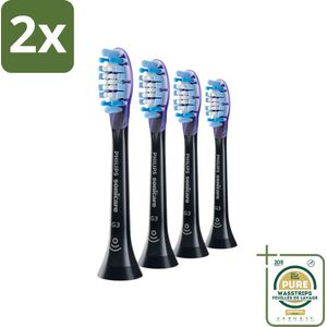 Philips Sonicare - Opzetborstels - G3 Premium Gum Care - Gezond Tandvlees - 4 opzetborstels - HX9054/33 - Voordeelverpakking - 2 stuks - Tandvleesgezondheid - Gevoelig tandvlees