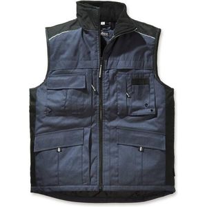 Thermo vest met nierbescherming blauw-zwart maat XXL