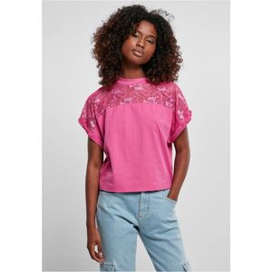 Urban Classics - Short Oversized Lace Top - 3XL - Paars