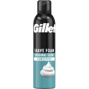 Gillette Basic Scheerschuim - Voor De Gevoelige Huid - 6 x 300 ml - Voordeelverpakking