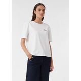 comma - T-Shirt - Oversized - Casual - Met Print Op De Voorkant