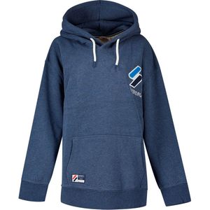 SUPERDRY Code APQ OverSized Capuchon Dames - Princedom Blue Marl - XS-S