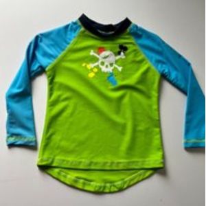 Zoggs - Zwem T-shirt - groen/blauw - lange mouwen - 4 jaar