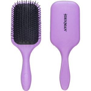 Tangle Tamer Ultra (Violet) Detangling Paddle Brush For Curly Hair And Black Natural Hair - use with both Wet & Dry Hair, D90L