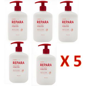 5 FLESSEN REPARA DROGE HUID? SUPER HYDRATERENDE CREME BODYLOTION MET UREUM & DEXPANTHENOLMET. RESULTAAT IN 72 UUR. VERZACHT & HERSTELT, ZELFS NA ZON, ZOUT OF CHLOOR.  LICHT PARFUM, SNEL ABSORBEREND. PERFECT VOOR DAGELIJKS GEBRUIK! MET DOSEERPOMP