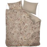 Snoozing Oriental - Flanel - Dekbedovertrek - Lits-jumeaux - 260x200/220 cm - Zacht Taupe