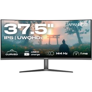 JAPANNEXT - JN-IB375C144UQR-H - Curved Gaming Monitor - 37,5 inch - UWQHD+ (3840x1600) - 144Hz - 1ms - USB-C