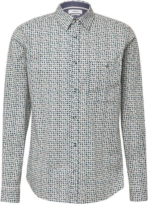 Shirt - Slim Fit - Licht Elastisch - Katoenpopeline