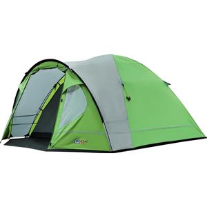 Tent 3-4 perosonen, waterdicht, 4000 mm, koepeltent met voortent, familietent, festivaltent voor camping, reizen, trekking, tuin