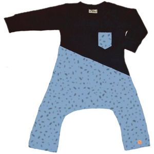 Onesie geschikt voor Pavlik, gipsbroek en Broek geschikt voor Pavlik, gipsbroek en spreidbroek Spikkel blauw/ zwart