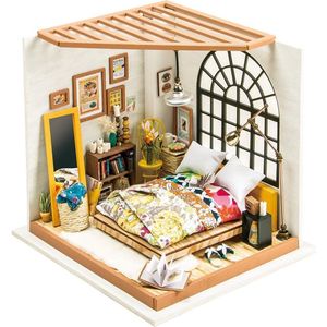Robotime - DIY Dollhouse Kit-Alice's Dreamy Bedroom - Houten Bouwpakket
