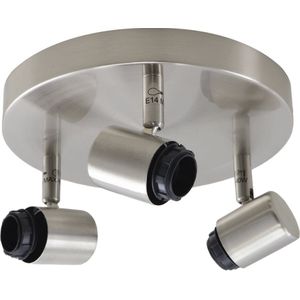 Olucia - Aluminium plafondfitting zilver, Rika - Vorm: Rond