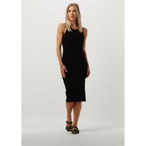 Minus Maluna Gots Midi Dress Jurken Dames - Kleedje - Rok - Jurk - Zwart - Maat XL