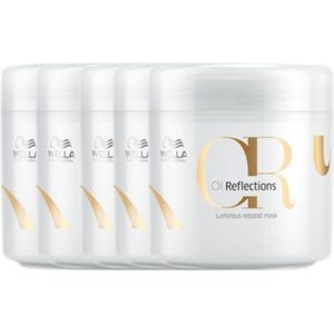 Wella Oil Reflections Luminous Reboost Mask 150ML - 5 Stuks - Voordeelverpakking
