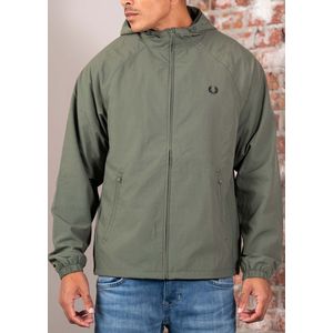 Fred Perry Hooded shell jacket - laurel wreath green