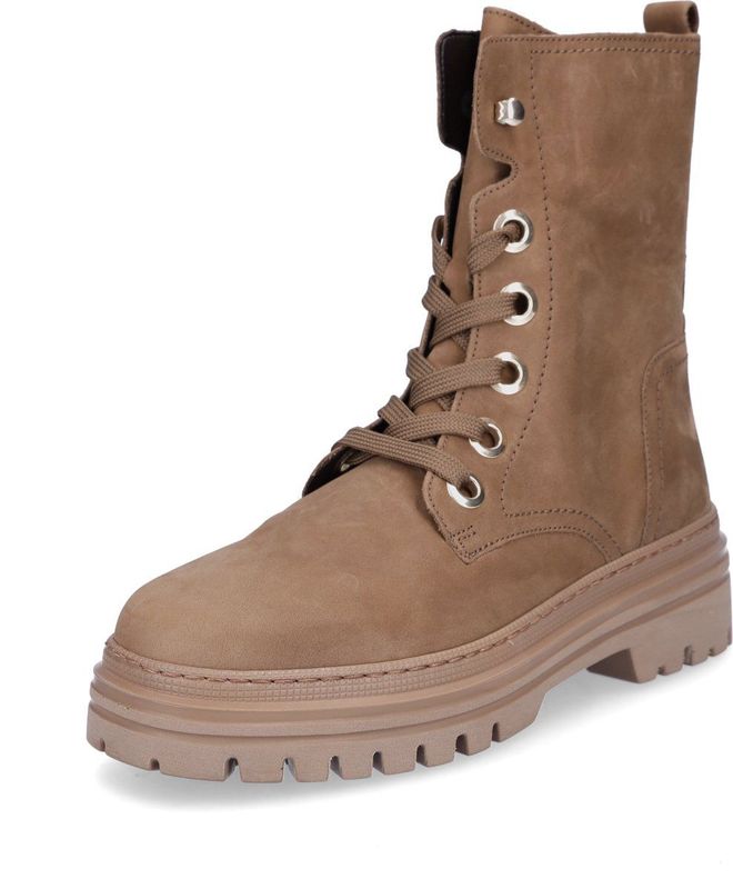 Gabor - Combat Platform - Enkellaarsjes - Beige - Leer