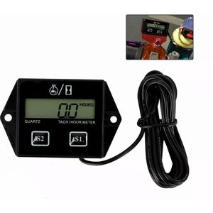 Toerenteller - Toerenteller voor motorfietsen - Digitale weergave - Inductieve benzinemotor vermoeiend - LCD digitale tachometer