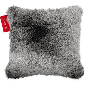 Auronic Warmtekussen - Teddy - 45x45 - Draadloos - Oplaadbaar - Elektrisch kussen - Infrarood - Grijs