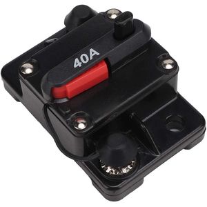 Resetbare inline zekering van 12V met 40A capaciteit voor autostereo, zelfherstellend en geschikt voor bescherming van audioapparatuur in voertuigen