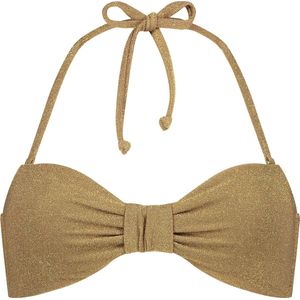 Hunkemöller Bandeau bikinitop Goldie Shimmer Geel S