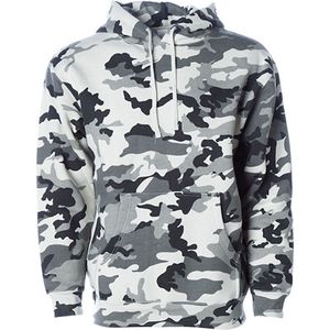 Men´s Heavyweight Hoodie met capuchon Snow Camo - XL