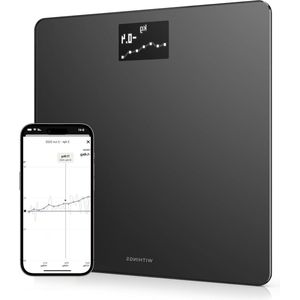Weegschaal - Personenweegschaal Slimme weegschaal met wifi en BMI-meter digitale badkamerweegschaal app-synchronisatie via Bluetooth of wifi