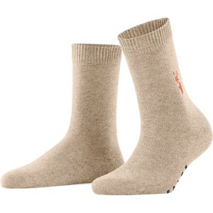FALKE - Dames - Sokken - Merinowol en Kasjmier - Winterse Borduurmotief