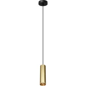 Hanglamp Milano 250 Mat Goud - hoogte 25cm - excl. 1x GU10 lichtbron - IP20 - Dimbaar > lampen hang goud | hanglamp goud | hanglamp eetkamer goud | hanglamp keuken goud | sfeer lamp goud | design lamp goud | lamp modern goud | koker goud