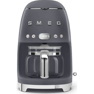 Smeg DCF02GREU 50's stijl - 10 kopjes - LED-display - leigrijs - Filterkoffiezetapparaat - Grijs