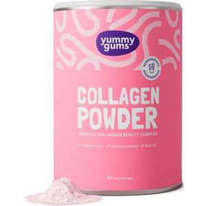 Yummygums Collagen Collageen poeder - gezonde huid - VERISOL - anti-aging - vitamine C - suikervrij - geen gummies - Bessensmaak - Poeder