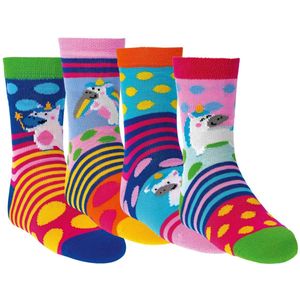 Kindersokken 23-26 | Grappige sokken | Print: Voetbal | Kleur: Grijs | voordeel pakket van 6 paar sokken voor kinderen