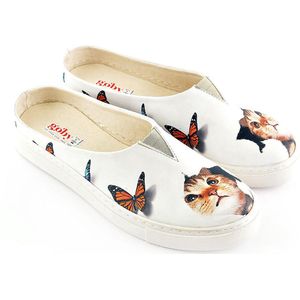 GOBY - Cats - Ballerinas - Sneakers - Hoge kwaliteit - Handmade - Maat 41