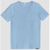 T-shirt - Regular Fit - Katoenmix - Korte Mouwen - Met Borstzak