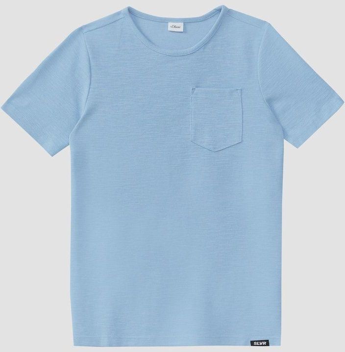 T-shirt - Regular Fit - Katoenmix - Korte Mouwen - Met Borstzak