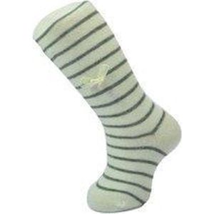 Babymaillot creme met grijs streepje en strikje - 86/92