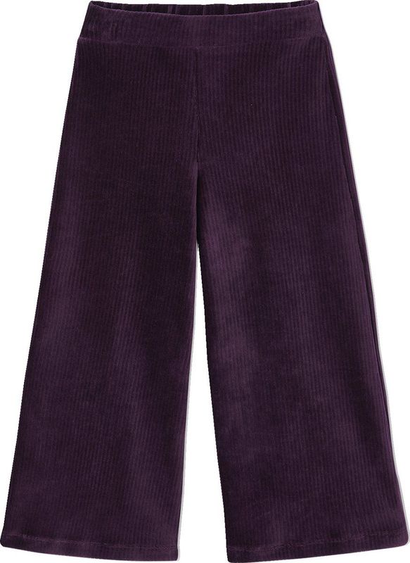 Wijde Fluwelen Broek - Antraciet - Meisjesbroek - Corduroy