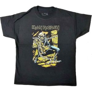 Iron Maiden - Piece Of Mind Kinder T-shirt - Kids tm 12 jaar - Zwart
