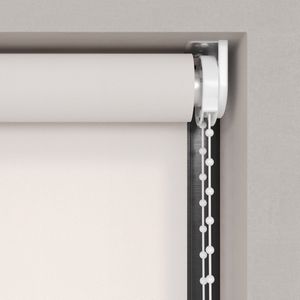 Dutchblinds Rolgordijn - lichtdoorlatend - Sneeuw Wit - 135x190cm - Raamdecoratie op maat