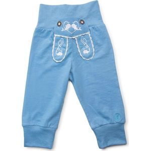 Baby stoffen broek in lederhose design – comfortabele joggingbroek voor kinderen met elastische tailleband