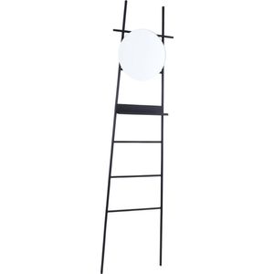 Leitmotiv Wandladder Glint Spiegel 180 X 46 Cm Staal Zwart