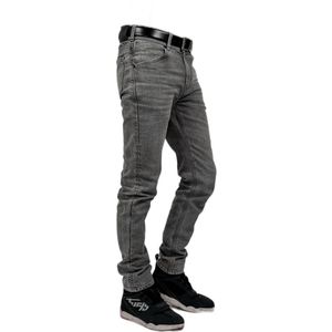 Bull-it Mastiff Slim Fit Short Grey 38 - Maat - Broek