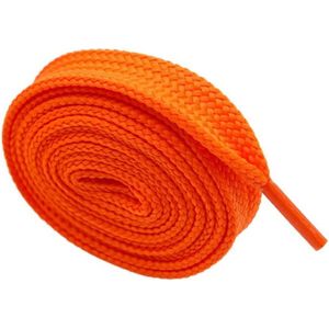 *** 2 Paar Platte Veters Oranje 100cm - 5 Gaatjes - van Heble® ***