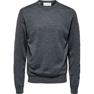 SELECTED SLHTOWN MERINO COOLMAX KNIT CREW B NOOS Heren Trui  - Maat XXL