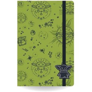 Star Wars the Mandalorian Notebook A5 Green 160 pag gelinieerd
