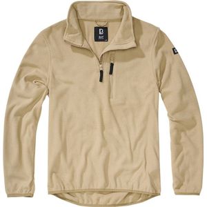 Brandit - Troyer - Camel - Fleece Met Halve Rits
