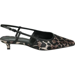 Kennel & Schmenger - Panterprint Slingback Schoenen - Zwart - Leer
