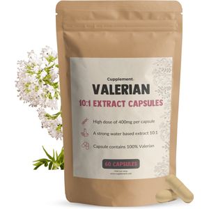 Cupplement - Valeriaan Capsules - 400MG - 10:1 Extract - Kalmeringsmiddelen