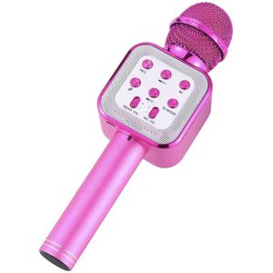 Bluetooth karaoke-microfoon, draadloze led-karaoke-microfoon met luidspreker, geluidsopname voor party, podcast familie, compatibel met Android iOS, pc, cadeaus voor volwassenen en kinderen
