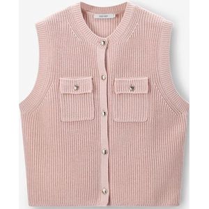 Sissy-Boy - Lichtroze - Gilet - Mouwloos - Knoopsluiting