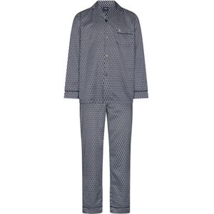 Robson - Pyjama - Blauw - Satijn - Doorknoop
